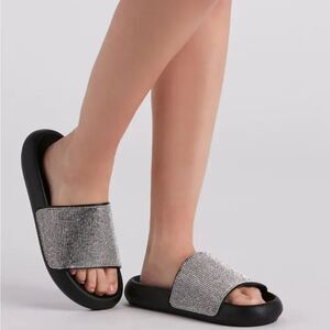 BRAND NEW SHOE LAND CATERINA-2-WOMEN’S  RHINESTONE SANDAL